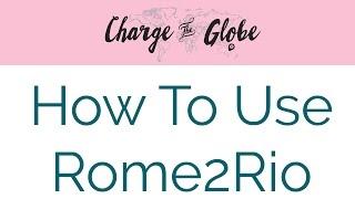 How to use the travel website Rome2Rio