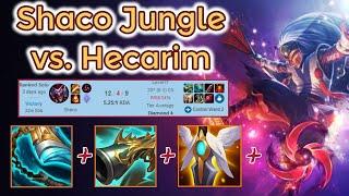 Shaco Jungle vs. Hecarim - Season 11 Diamond Rank [League of Legends] Full Gameplay - Infernal Shaco