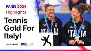 Italy's Sara Errani and Jasmine Paolini win gold in women’s doubles  | #Paris2024 Highlights