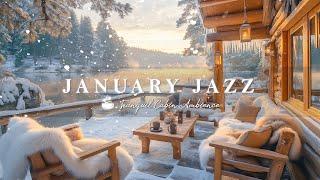 January Jazz In Lake Side Winter Coffee Jazz And Smooth Bossa Nova For Work, Study And Relaxatio...