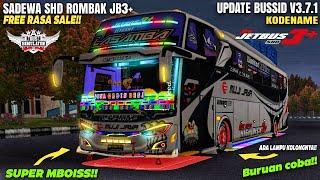 UPDATE‼️KODENAME BUSSID V3.7.1 SADEWA SHD ROMBAK JB3+ MODUL STROBO TUMPUK RGB WAVE & LAMPU KOLONG