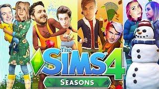 The Sims 4: Raising YouTubers as HOLIDAYS?! (Seasons Expansion Pack)