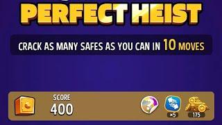 Match masters solo challenge today perfect heist color crystals bombs fall score 400 in 10 moves