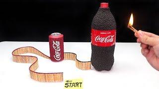 Coke Match Chain Reaction Domino effect Experiment 