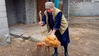 Hard Old Age of a Lonely 72-Year-Old Grandmother – Homemade Pasta and Chicken