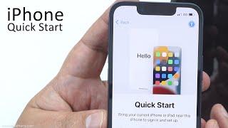 How to Setup an iPhone Using Quick Start