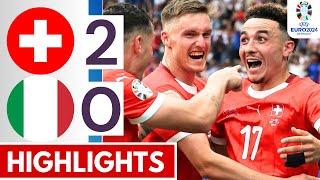 Switzerland vs Italy (2-0) Extended HIGHLIGHTS || EURO 2024 Round of 16!
