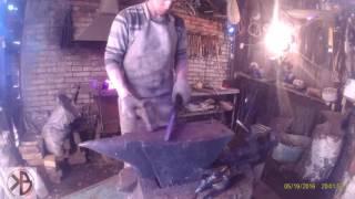 Создание ножа / Creating of the knife by russian blacksmith