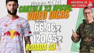 Dicas Análise Rodada 3 do Cartola FC - TOP 1000 Nacional 2021 e 2023 #cartola