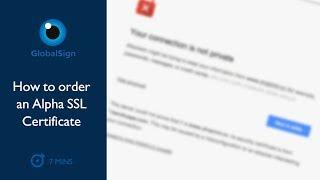 How to order an Alpha SSL Certificate