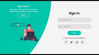 Login & Registration Form Using HTML & CSS & JS