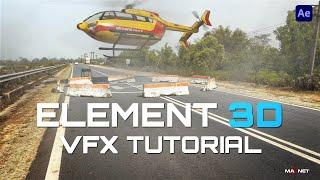Element 3D VFX tutorial #element3d #aftereffect #tutorial