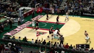 NBA 2K13 gameplay Bucks vs Blazers