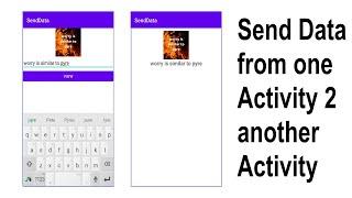 Android Studio | send data from one activity to another activity