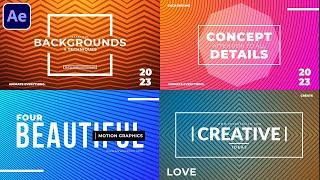 Create Beautiful Colorful Line Background Animations in After Effects