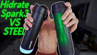 The World's Smartest Water Bottle? Hidrate Spark 3 vs Hidrate Spark Steel