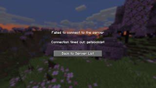 Fix Minecraft "Failed To Connect To The Server Connection Timed Out: getsockopt" Error