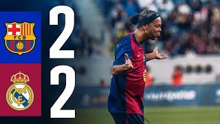 HIGHLIGHTS | BARÇA LEGENDS 2 vs 2 REAL MADRID LEGENDS | EL CLÁSICO | THE RONALDINHO SHOW 