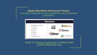 BlazeMeter Performance Testing-Free demo1-Pavan,MGM IT Training(Specialized in Performance Testing)