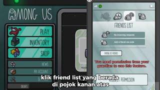 CARA FREE CHAT, FRIEND LIST, DAN GANTI NAMA DI AMONG US!! [versi 2023.6.13]