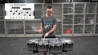 "Helicopter" Advanced Tenor Drum Rudiment