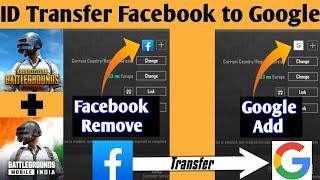 How To Transfer PUBG/BGMI Facebook Account To Google Account in 2024 Change Pubg Login Account 2024