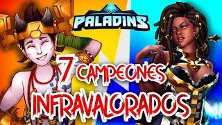 7 CAMPEONES MAS INFRAVALORADOS de PALADINS!! | PALADINS CAMPEONES - ZodiacFrank