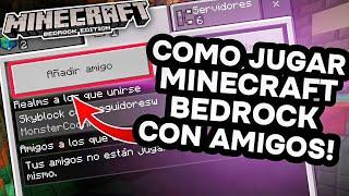 ️ Cómo Jugar Minecraft Bedrock con Amigos en Multijugador | Guía Completa 1.21.51