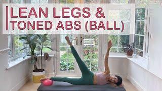 25 MINS | LEAN LEGS AND TONED ABS WORKOUT WITH BALL | Pilates Online Workout