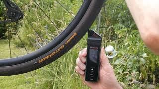 Bosch Zamo measuring tyre circumference for accurate calibration of speed sensor