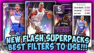 NBA2K20 CRAZY NEW FLASH SUPERPACKS!!! BEST FILTERS TO USE TO MAKE MT!!! MAKE TONS OF MT WITH THESE!!