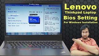 Lenovo Thinkpad BIOS Setting | How to Boot Lenovo Laptop From USB