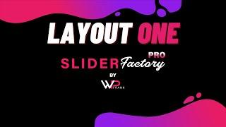 Create Slider With Layout One |  Slider Factory Pro | WpFrank | WordPress Video Tutorials