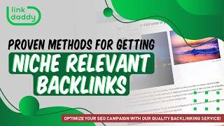 Proven Methods for Getting Niche Relevant Backlinks