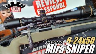 Mira SNIPER 6 24X50 Precision Optics | Airsoft Review en Español