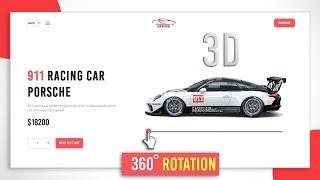 360 Degree Product View Website Design | 3D View Website Using  HTML CSS and JQuery