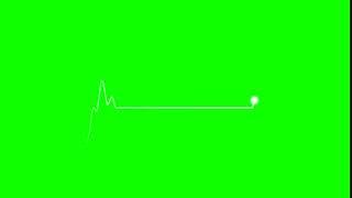 Green Screen HEART beat line FREE download overlay footage + sound effect