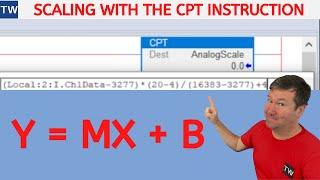 Studio 5000 Scaling with the CPT Instruction in Ladder Logic