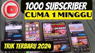 Gampang Sekali‼️ Cara Cepat Mendapatkan 1000 Subscriber Dalam Waktu 1 Minggu