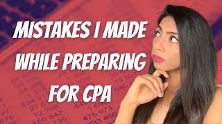 Mistakes I made while preparing for CPA | PLEASE AVOID THESE :) Nidhi Nagori