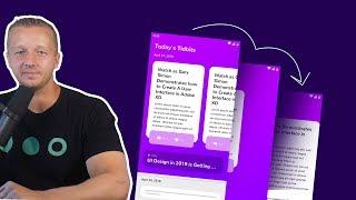 Adobe XD Mobile App Design Tutorial & Animating UI's