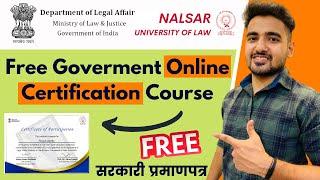 Government Free Online Certification Course | Students & Learners | National Level Certificate