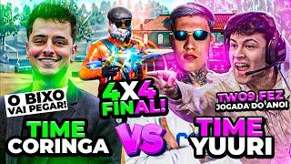 ESSE 4X4 PAROU O CENÁRIO DO FREE FIRE! TEAM YURI22 VS TEAM CORINGA! TWO9 FEZ JOGADA DO ANO! FT XAUAN