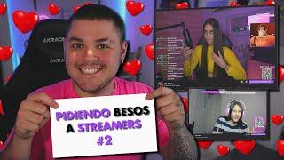 PIDIENDO BESOS A STREAMERS DE TWITCH "Sale Bien" #2 | elROJO