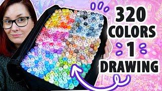 ALL 320 Markers in 1 Drawing (is it even possible?)