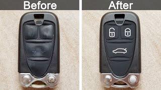 How to Replace Remote Case, Shell, Key, Blade, Alfa Romeo 159, Brera Spider