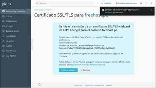 Como instalar un certificado SSL gratuito en panel Plesk (Nuevo)