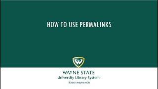 How to Use Permalinks