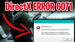  Call Of Duty Warzone: Directx DEV Error 6071 [SOLUCIÓN]  How To Fix