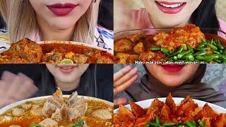 MUKBANG ASMR BAKSO KUAH PEDAS + TETELAN